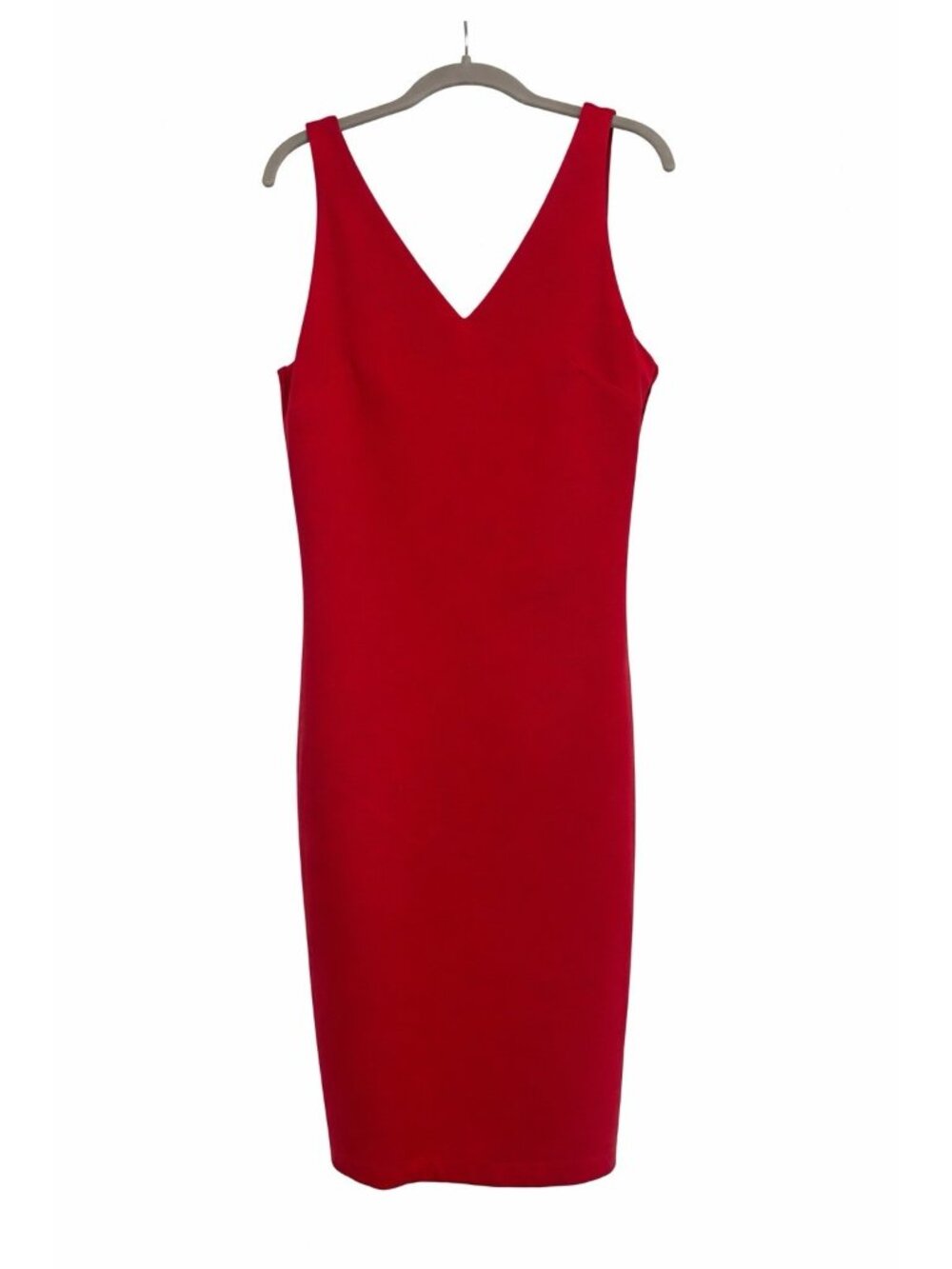 White House Black Market Aura Collection Red Sheath Dress Size 10 Graduation - Picture 3 of 13